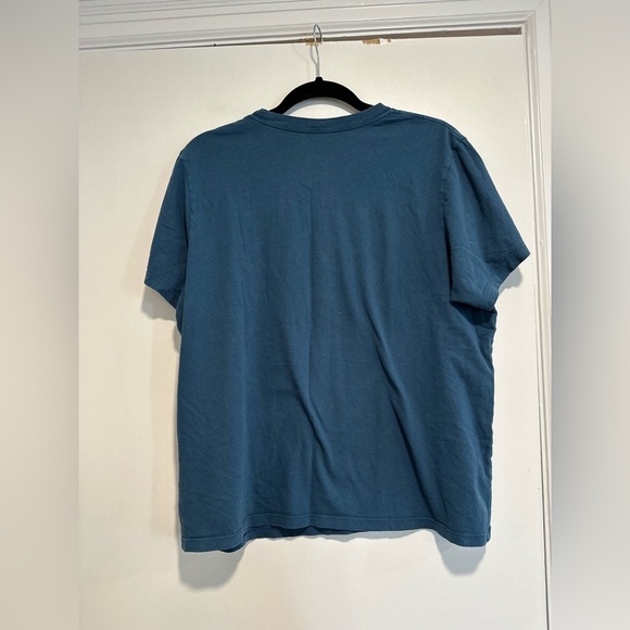 The North Face Womens Sz: L Lightweight Blue w/ White Graphic Logo T-shirt. - Picture 2 of 9